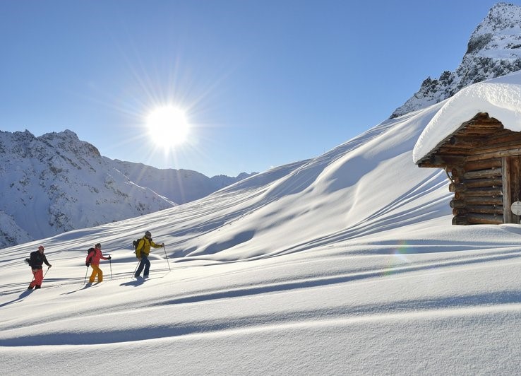 Skitour im winterlichen Vorarlberg